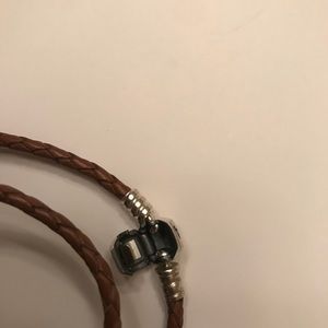 Pandora Jewelry - Pandora Brown Braided Double-Leather Bracelet Pandora Jewelry - Pandora Brown Braided Double-Leather Bracelet